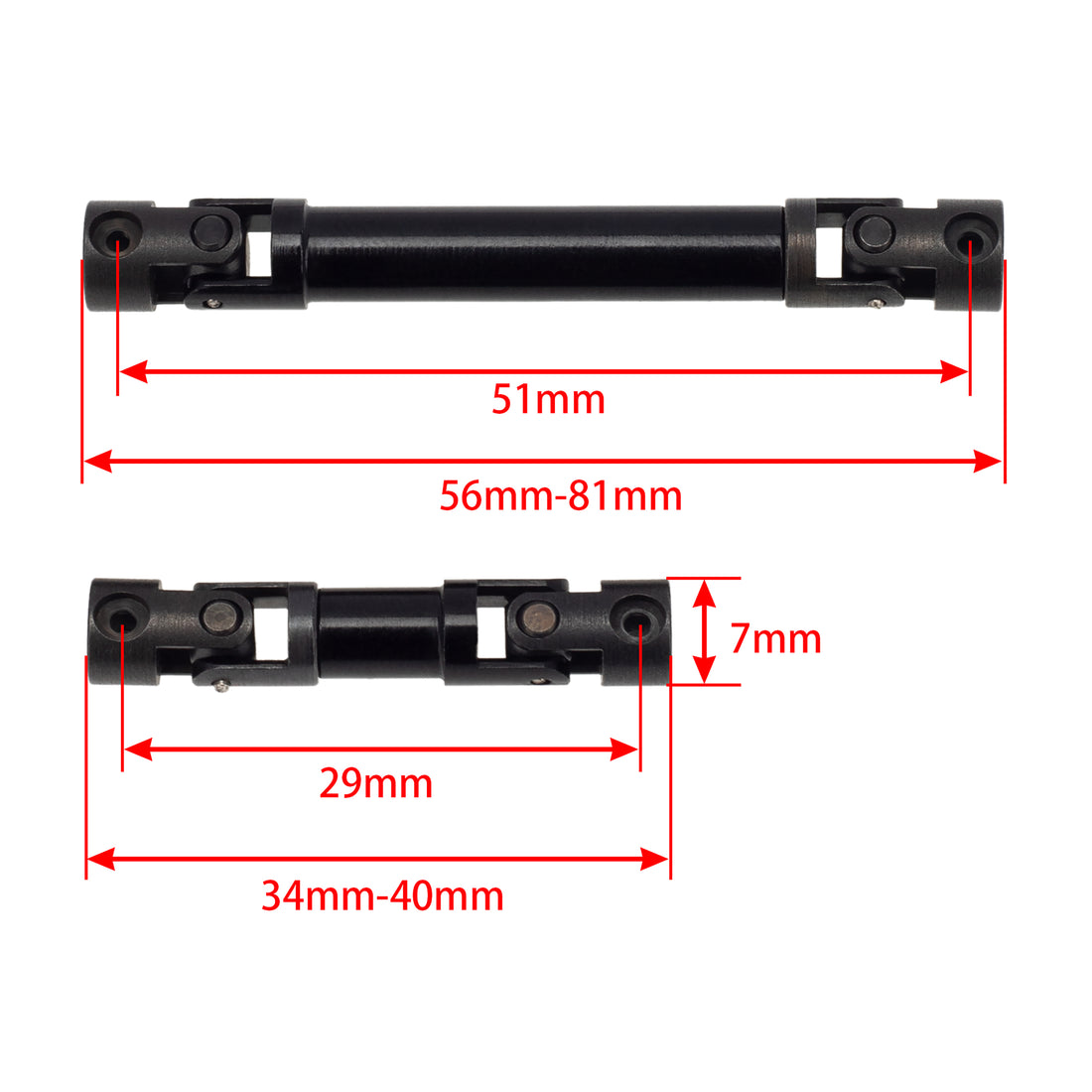 SCX24 Deadbolt B17 drive shafts