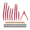 Red Suspension Links Steering Rod Tie for SCX24 JEEP Gladiator