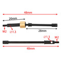 SCX24 front & rear straight axle shafts size