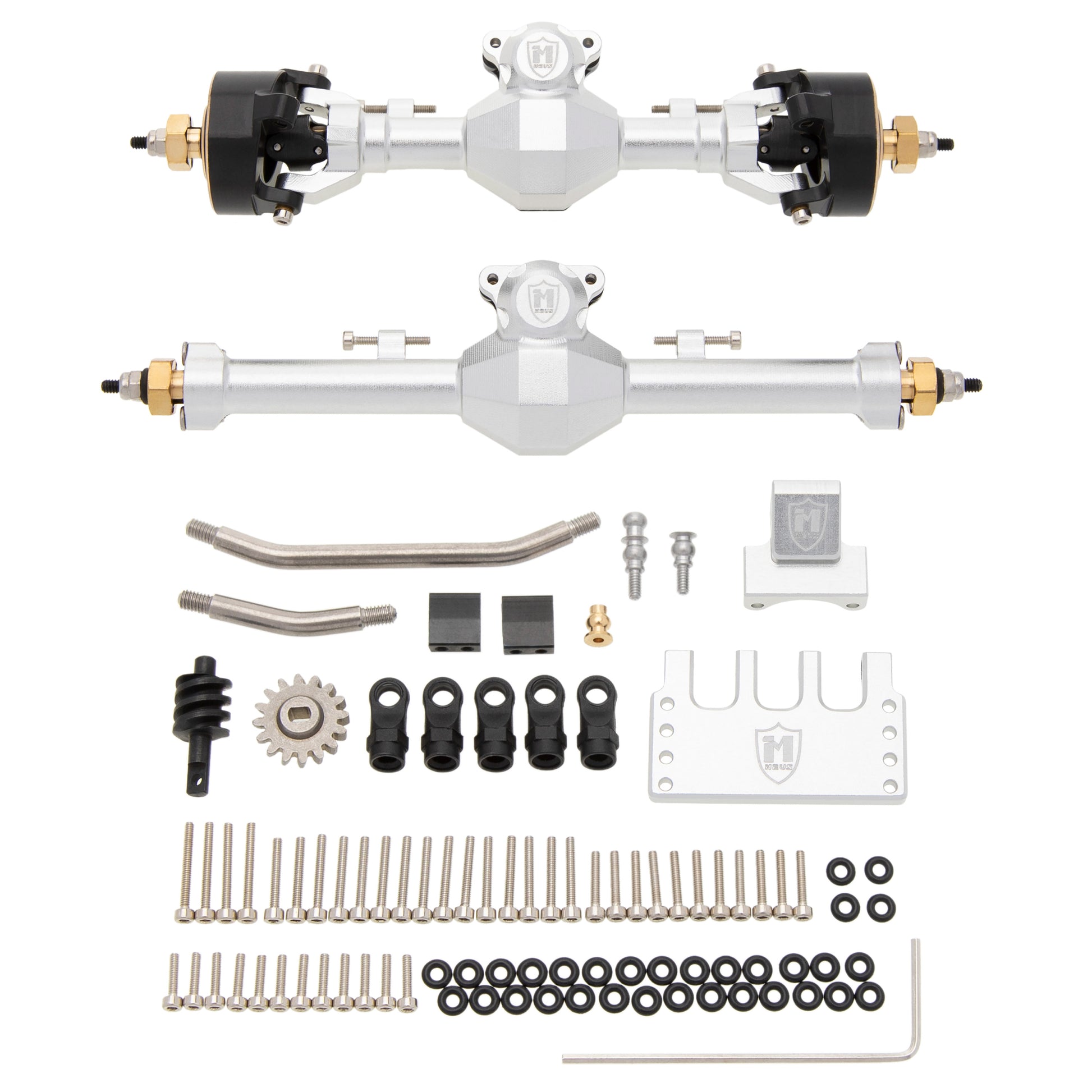 Silver SCX24 Isokinetic front rear axle