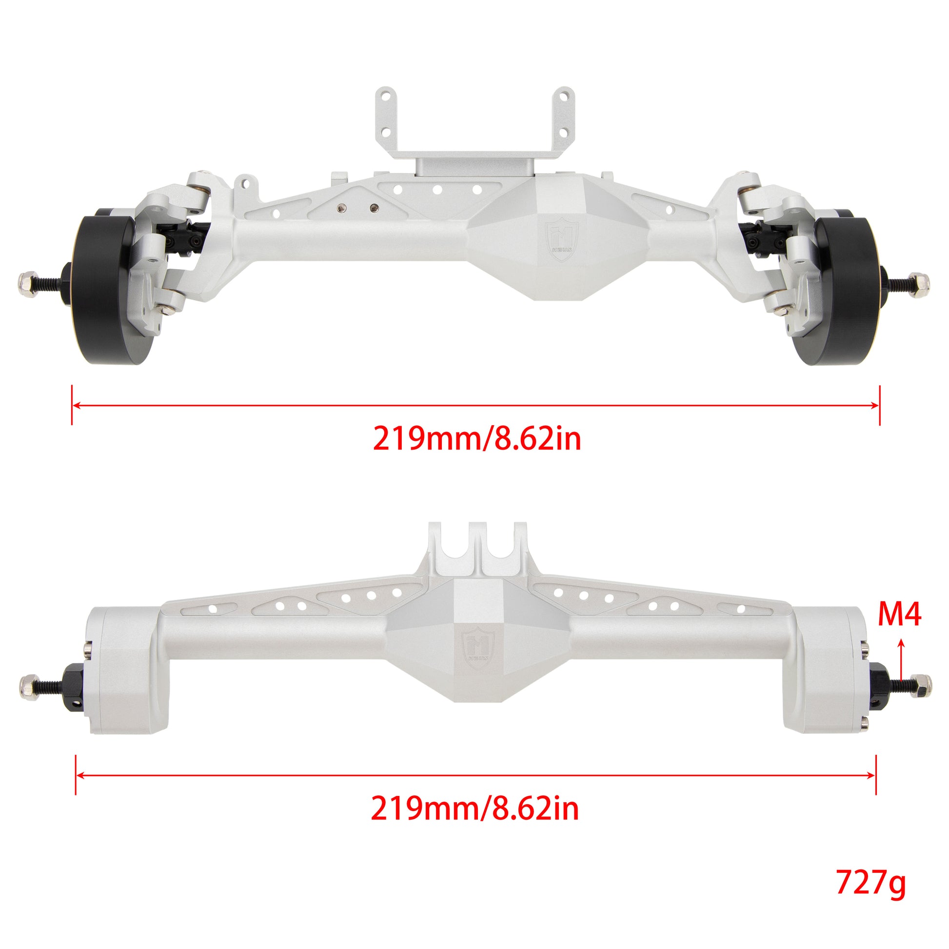 Silver UTB 1.9 Capra Axle size