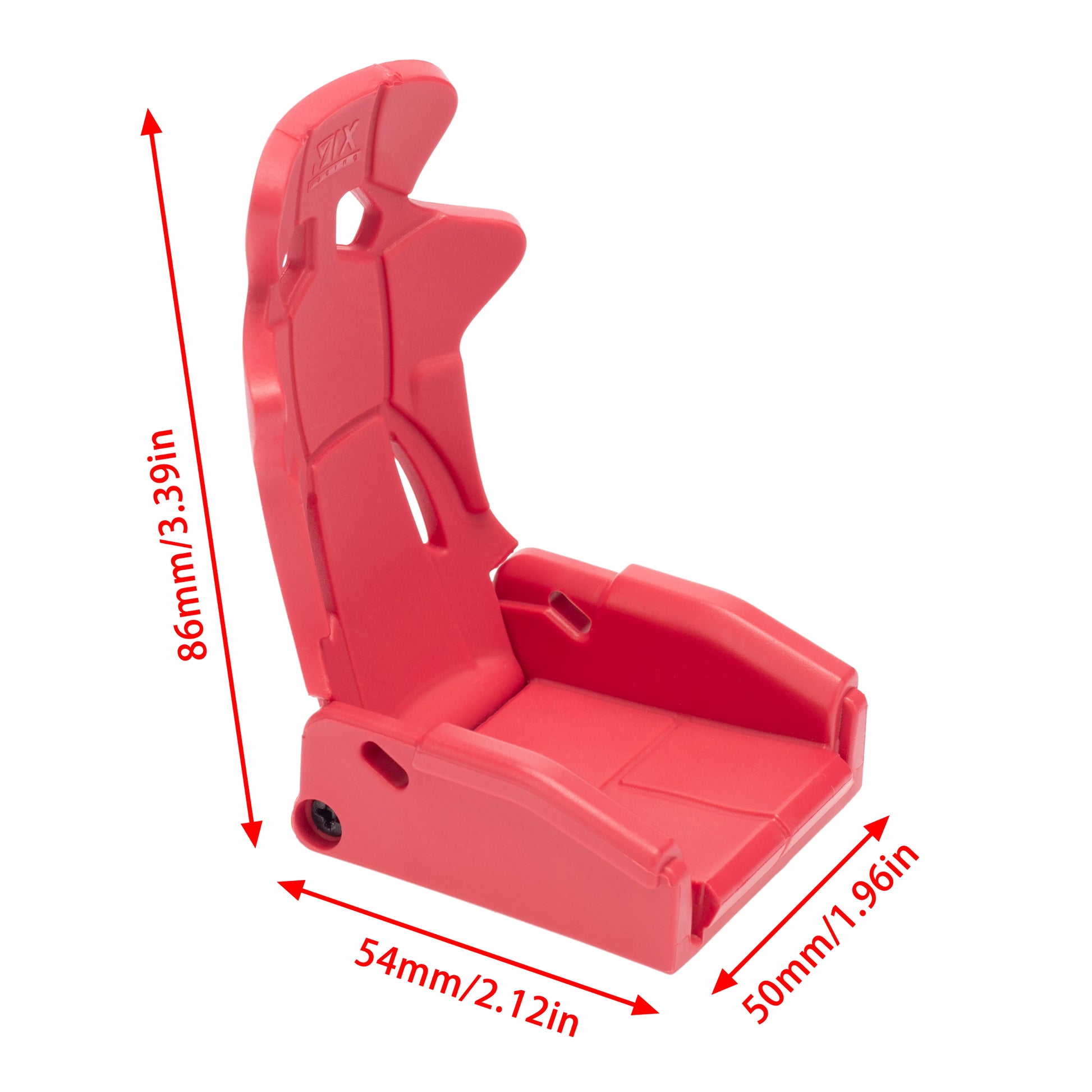 Red Simulation Driving Seat size for SCX10, TRX-4-4