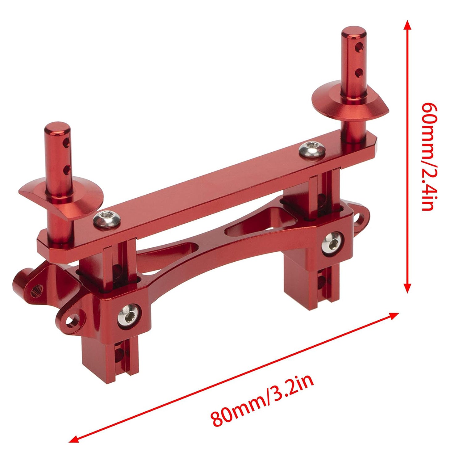  Metal Front Rear Body Mount Shell Post size for 1/10 TRX-4 