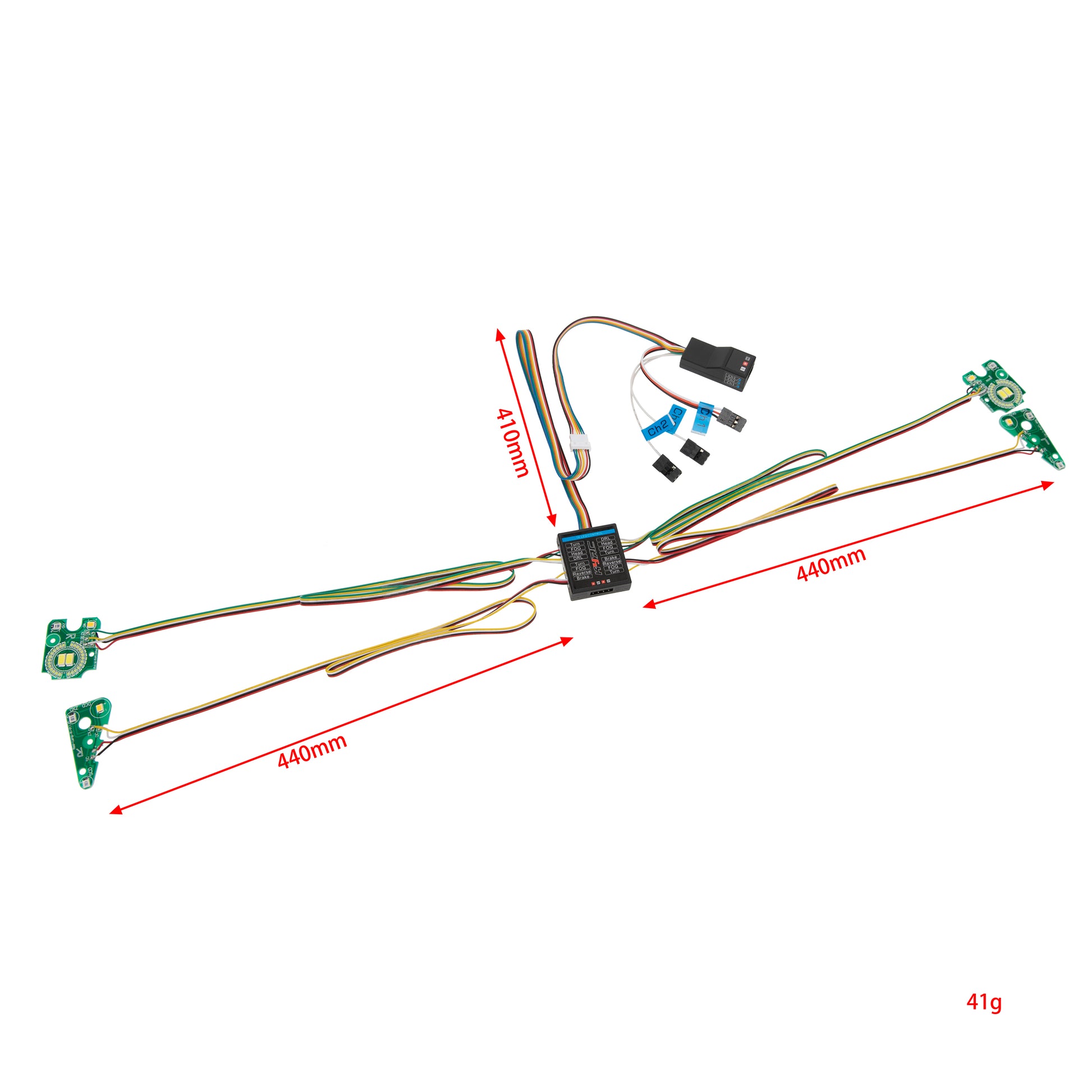 RC Climbing Car Linkage Light Group size for TRX4 