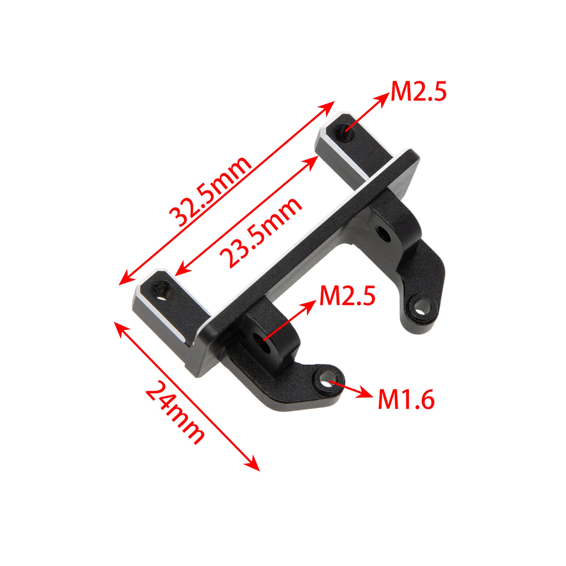 TRX4M Transverse Servo Mount size