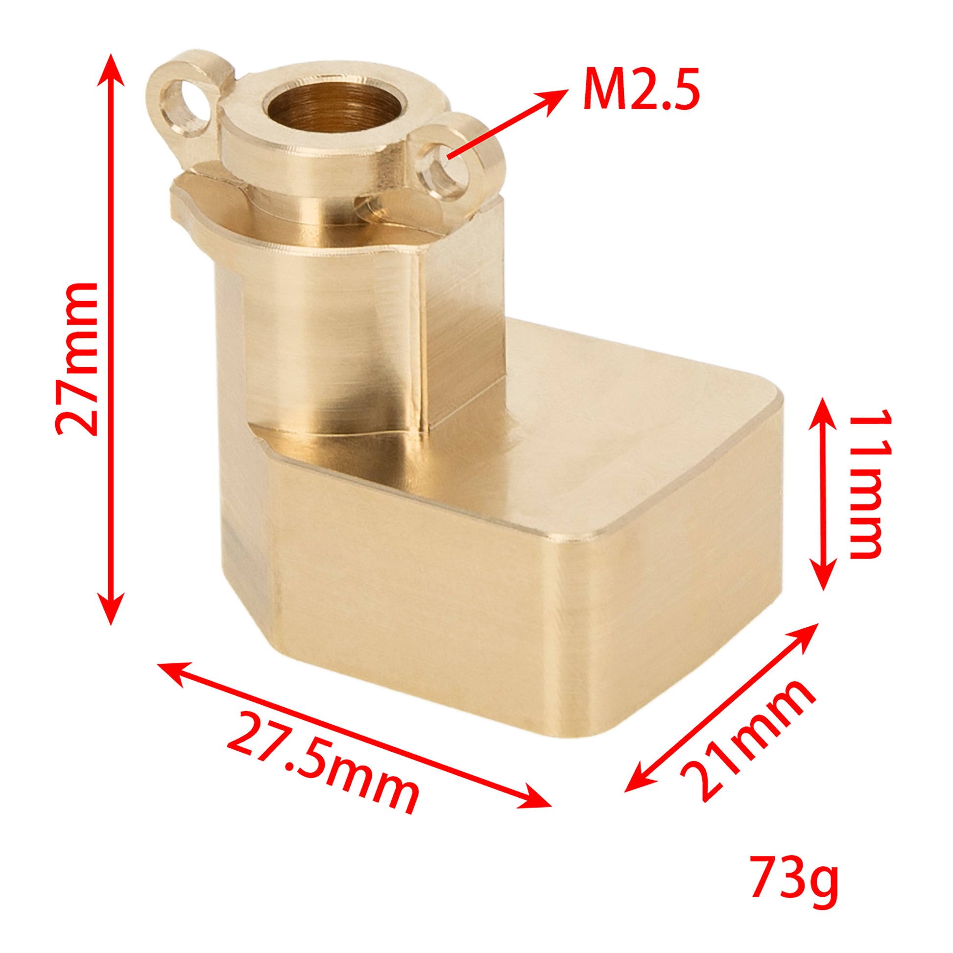  Gold Brass Rear Axle Carriers size for UTB18 