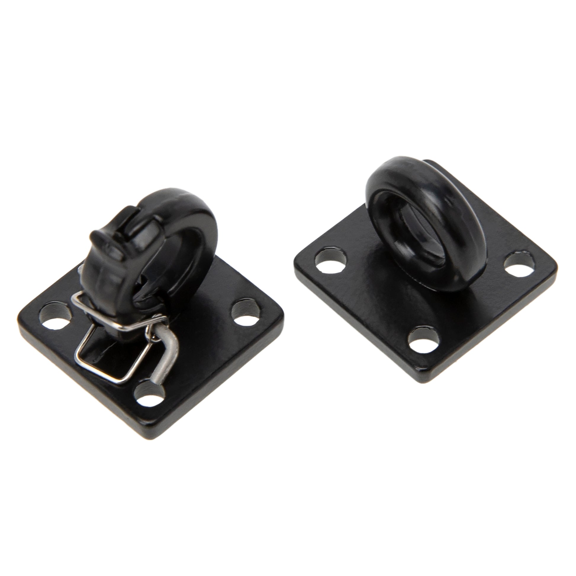 Black Metal Rescue Buckle Simulation Tow Hook for 1/10 RC Car