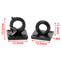 Black Metal Rescue Buckle Simulation Tow Hook size for 1/10 RC Car