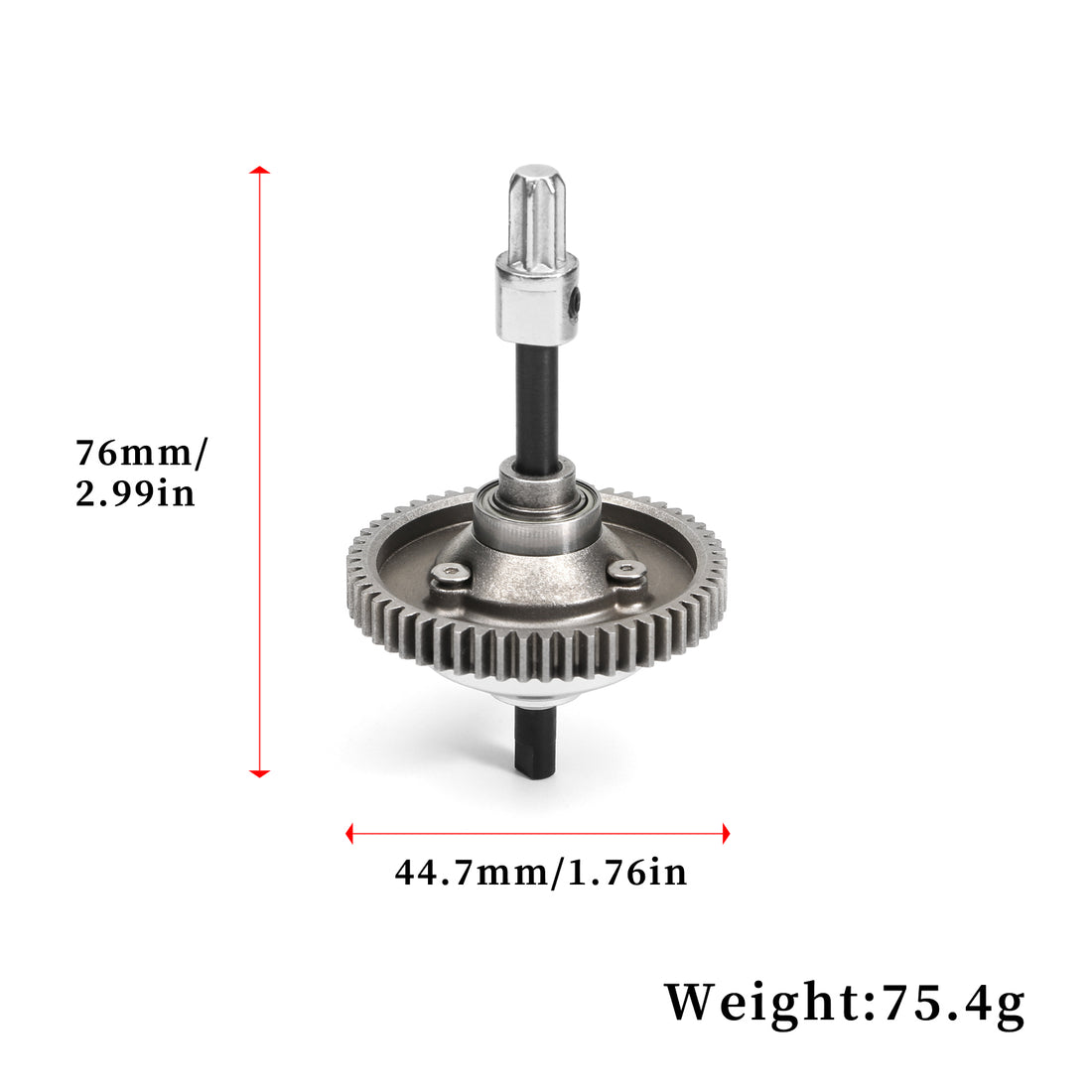 MEUS Racing Center Differential Kit 15T 17T 19T Pinions Differential Gear for 1/10 Slash 4X4/VXL/Rustle 4X4/Stampede 4X4 VXL