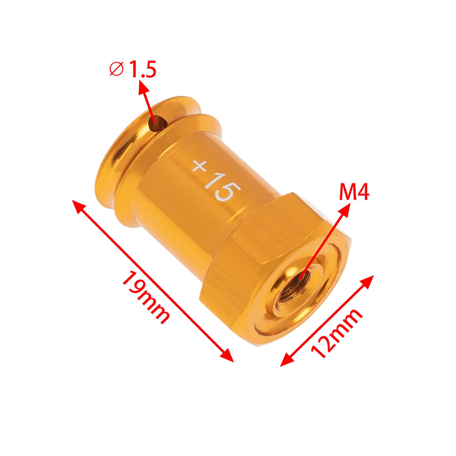  Wheek Hex Adaptor Combiner size for slash Orange