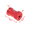  Wheek Hex Adaptor Combiner size for slash Red