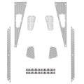  Hood Stainless Steel Skid Plate Pedal Metal Skid Plate Decoration Set for TRX4M