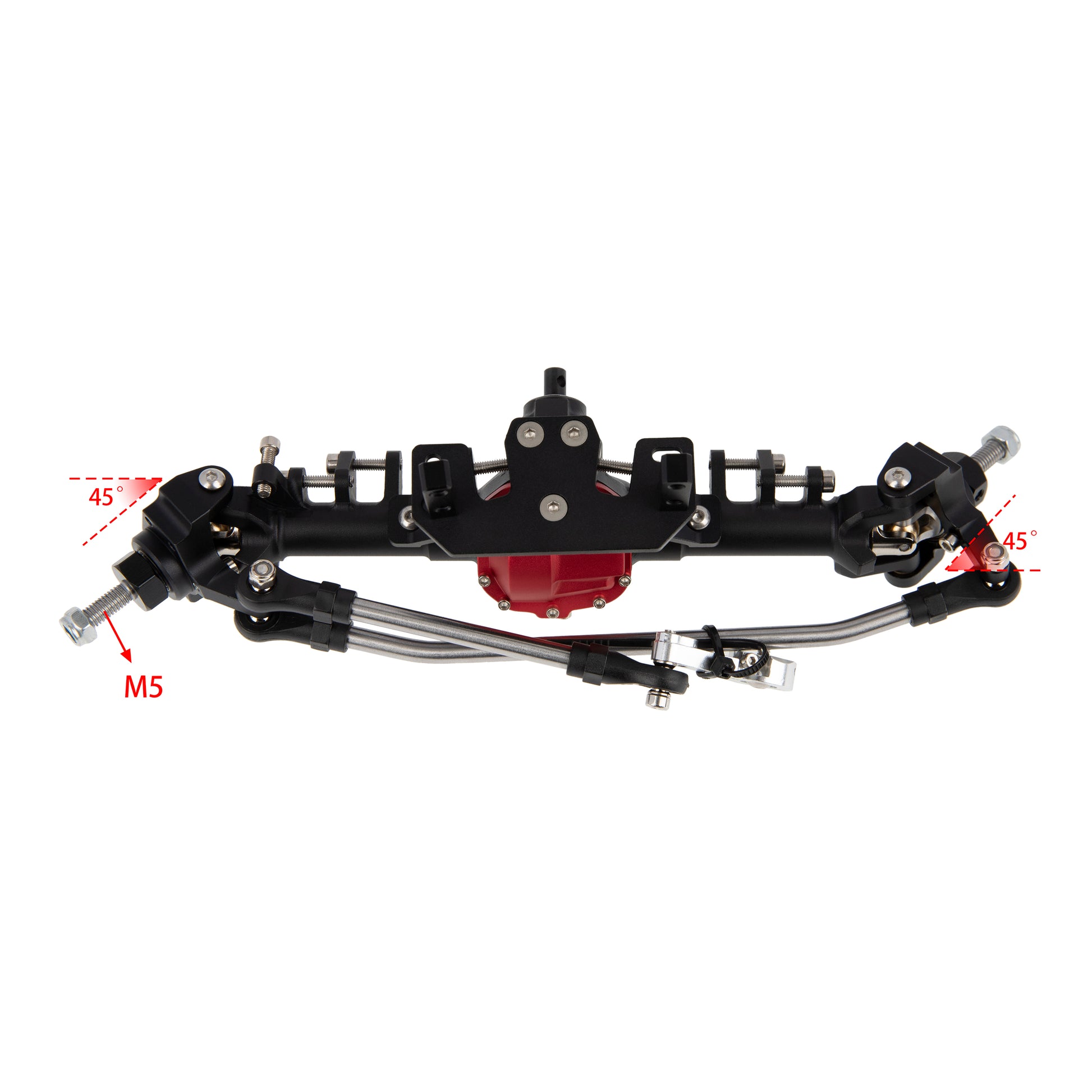 Metal Large Steering Integrated Axle Front Axle for Axial SCX10