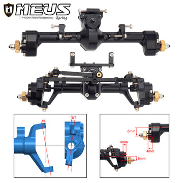 Aluminum Front and Rear Portal Axle with Max C-Steering for Axial SCX24