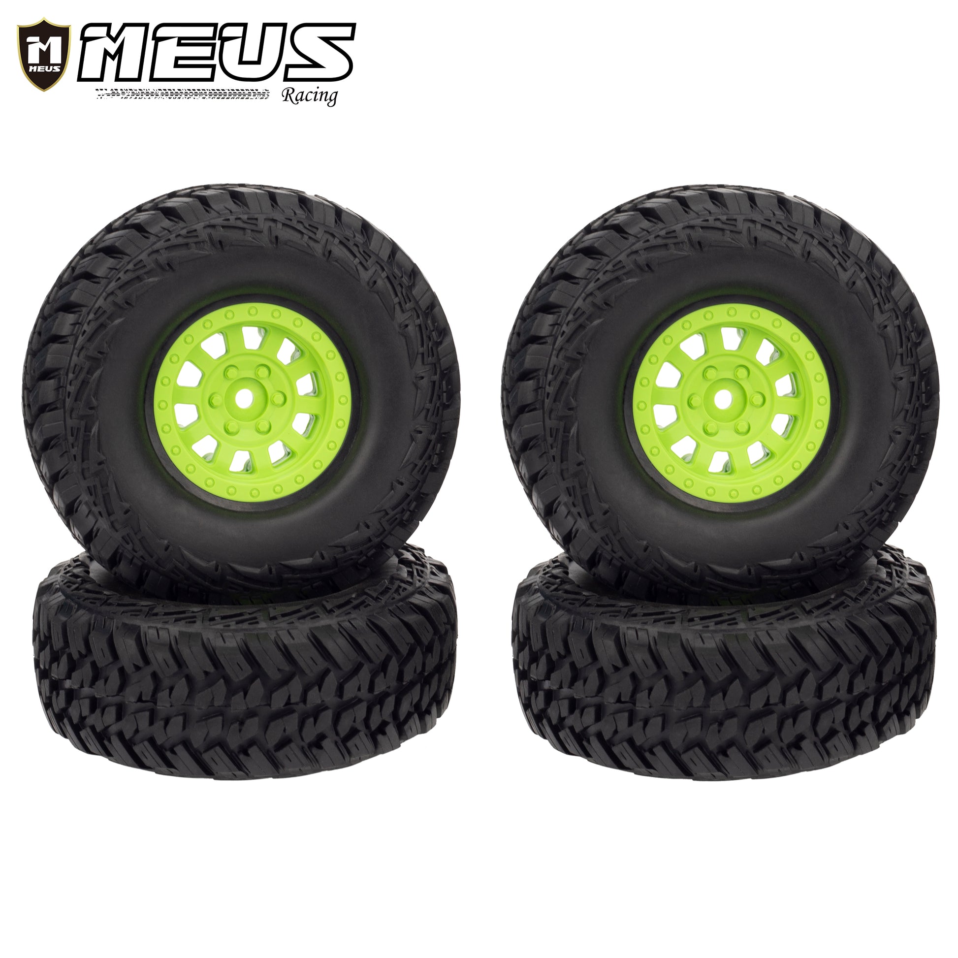 Plastic Beadlock Wheels/Rubber Tires for TRX4 Axial SCX10 SCX10 II SCX10 III