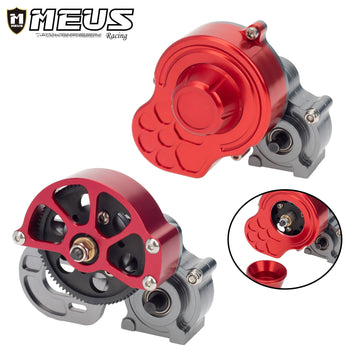 Meus Racing Metal Transmission Gearbox Case with Gear Complete for 1/10 Axial SCX10