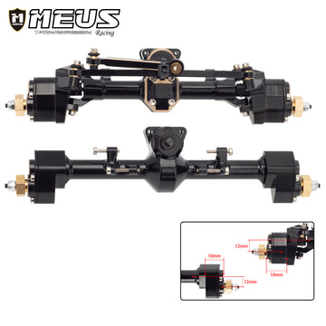 Brass Front & Rear Portal Axle for Axial SCX24